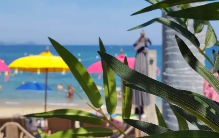 plage privee a st aygulf pres de frejus dans le var le departement limitrophe avec la cote d'azur