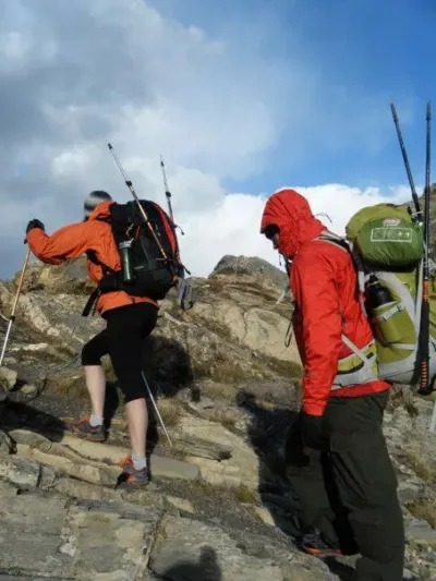 montee au cote d'allos ou nous avons bivouaque sur les cretes