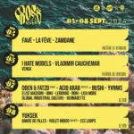 flyer du festival crossover qui aura lieu en septembre 2024 sur la cote d'azur