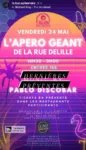 le bar ephemere s'associe a l'apero geant de la rue delille a nice le 24 mai 2024