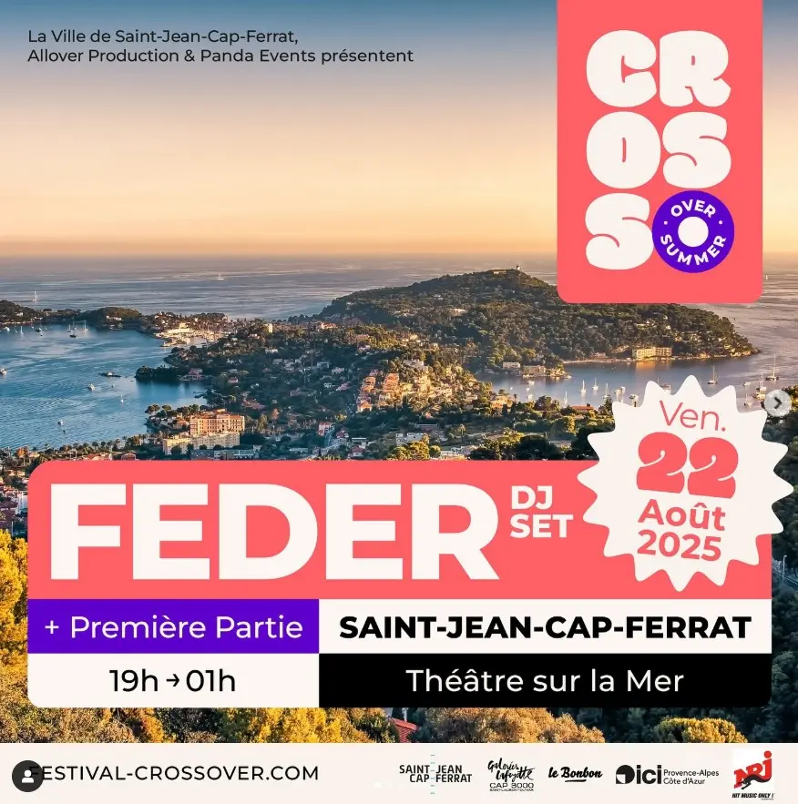 le festival crossover recevra l'article biotois feder en aout 2025 a st jean cap ferrat