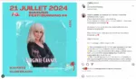 l'artiste virginie cannes sera presente au summer festi burning le 21 juillet 2024 cet ete