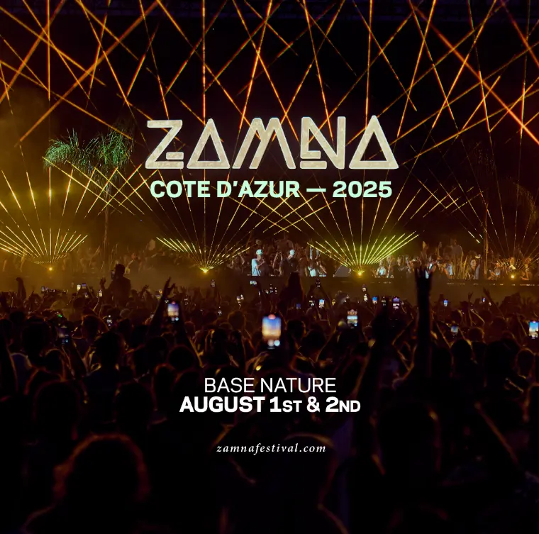 Zamna festival aura lieu a la base nature situee a frejus offrant une vue incroyable sur la mer Méditerranée avec deux scènes pour profiter au max